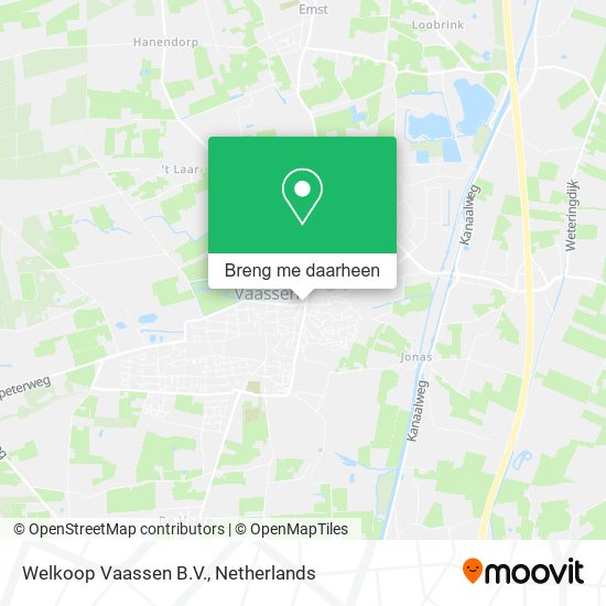 Welkoop Vaassen B.V. kaart