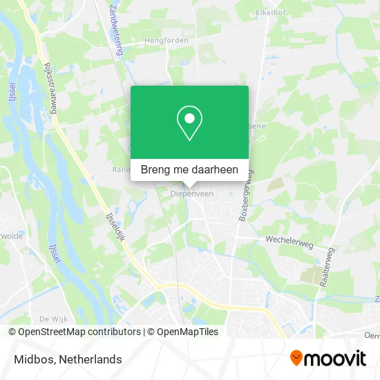 Midbos kaart
