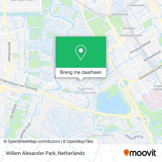 Willem Alexander Park kaart