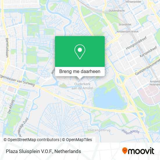 Plaza Sluisplein V.O.F. kaart