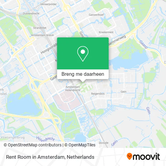 Rent Room in Amsterdam kaart