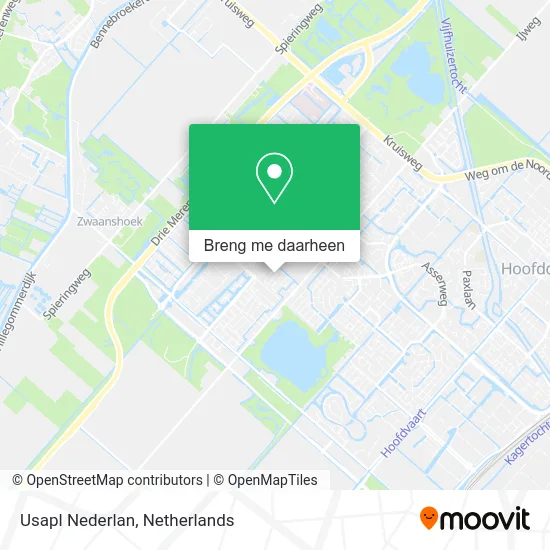 Usapl Nederlan kaart