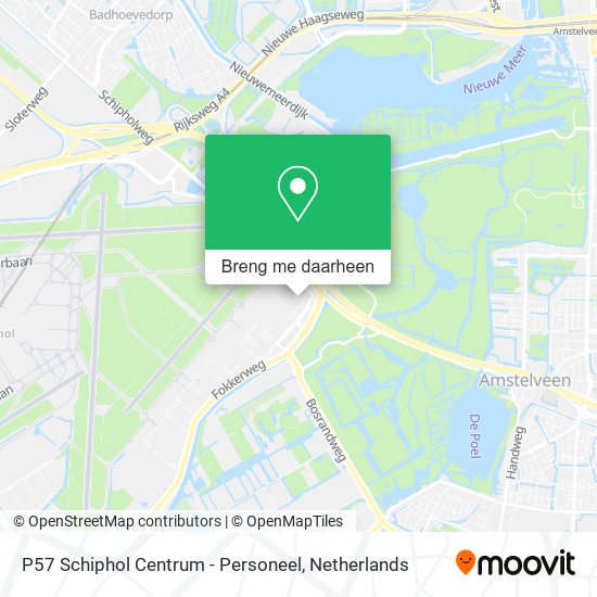 P57 Schiphol Centrum - Personeel kaart