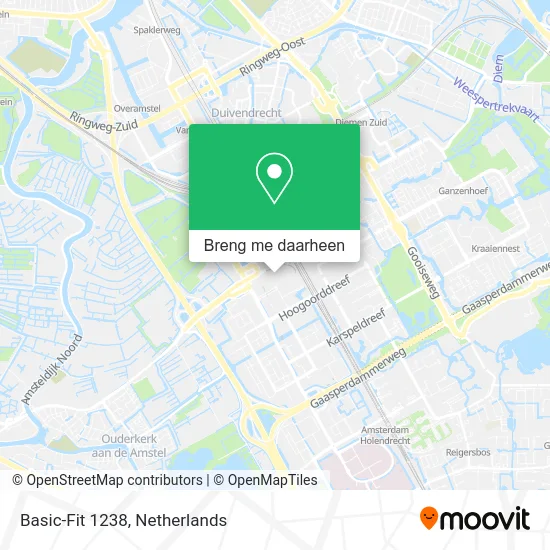 Basic-Fit 1238 kaart