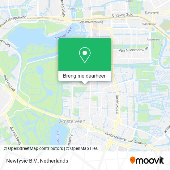 Newfysic B.V. kaart