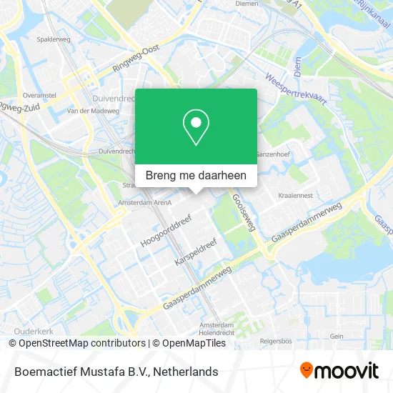 Boemactief Mustafa B.V. kaart