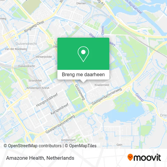 Amazone Health kaart