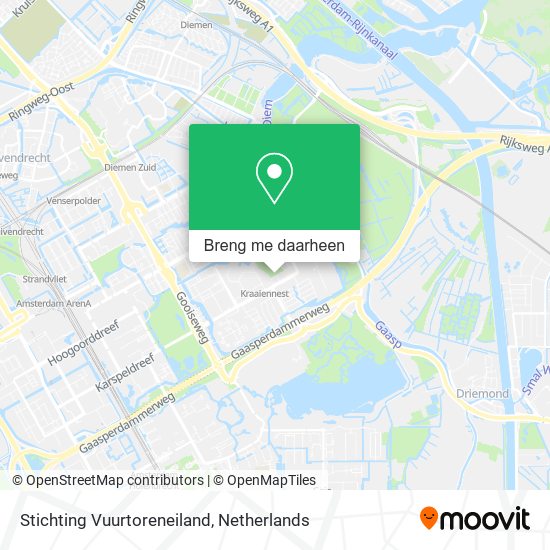 Stichting Vuurtoreneiland kaart