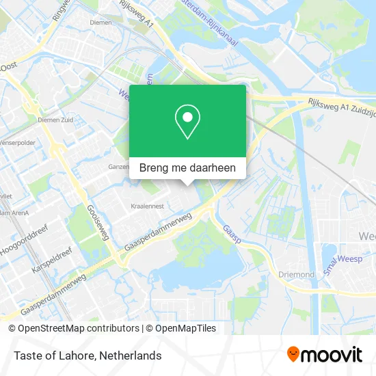 Taste of Lahore kaart