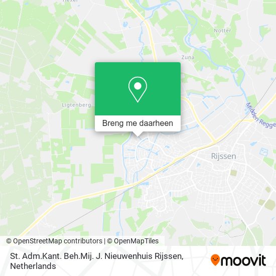 St. Adm.Kant. Beh.Mij. J. Nieuwenhuis Rijssen kaart