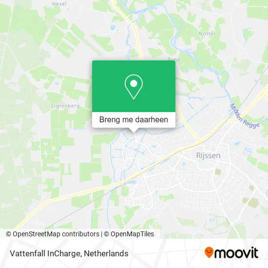 Vattenfall InCharge kaart