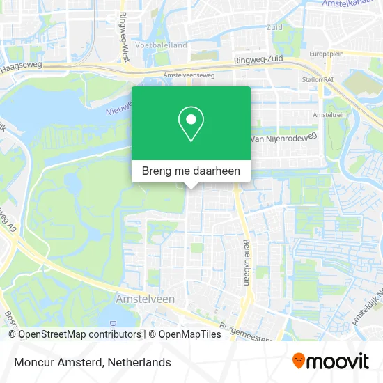 Moncur Amsterd kaart