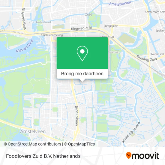 Foodlovers Zuid B.V kaart