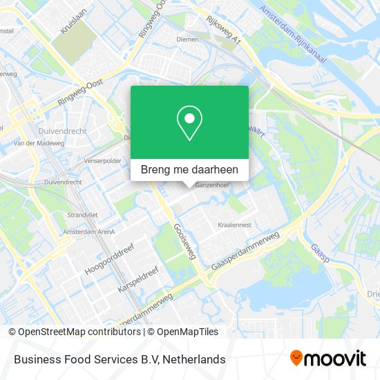 Business Food Services B.V kaart