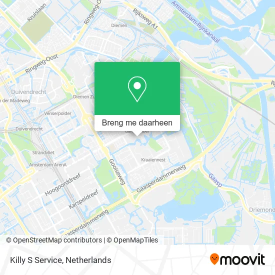 Killy S Service kaart