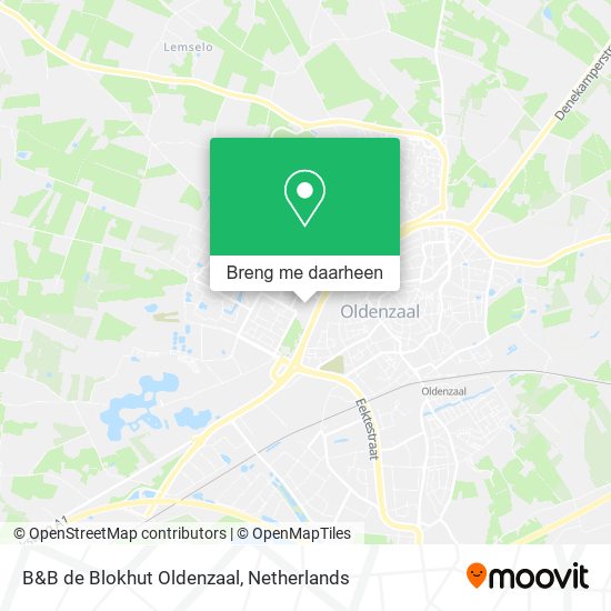 B&B de Blokhut Oldenzaal kaart