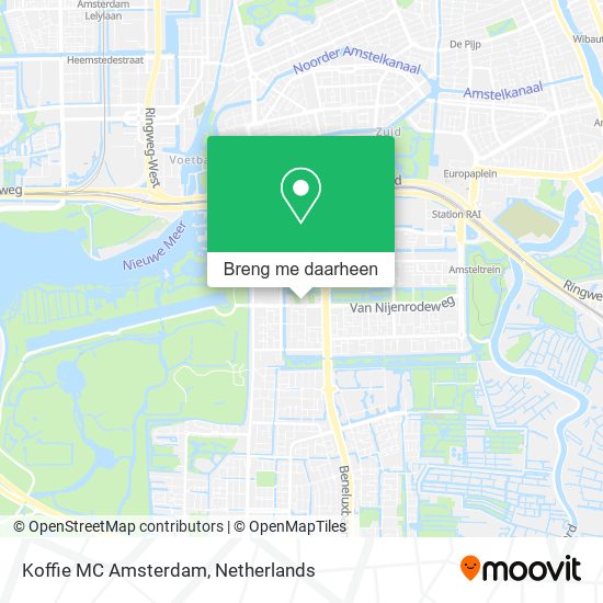 Koffie MC Amsterdam kaart