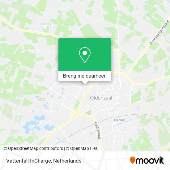 Vattenfall InCharge kaart