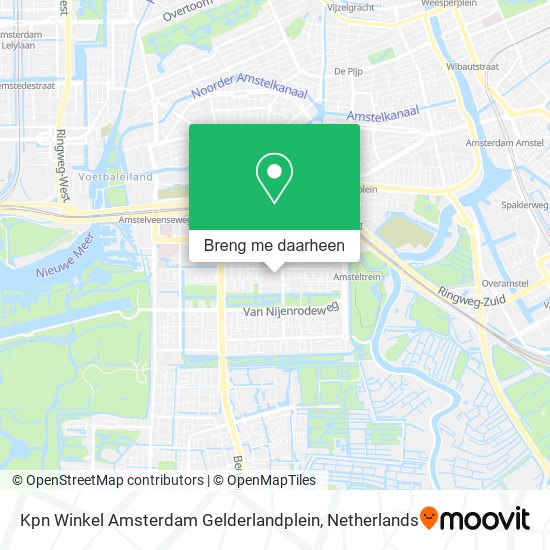 Kpn Winkel Amsterdam Gelderlandplein kaart