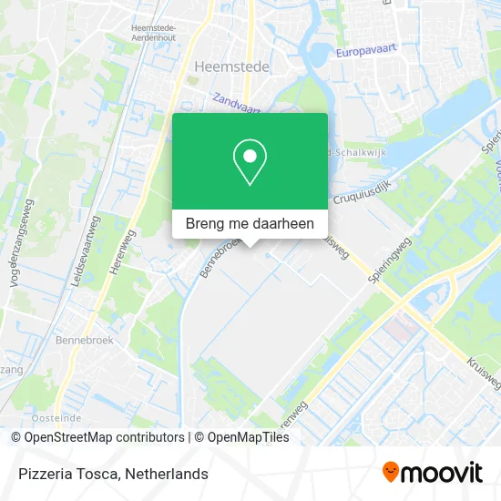 Pizzeria Tosca kaart