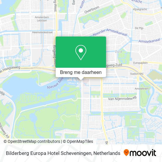 Bilderberg Europa Hotel Scheveningen kaart