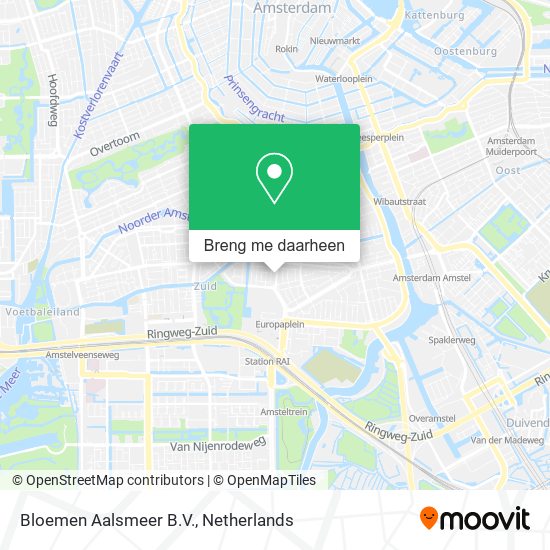 Bloemen Aalsmeer B.V. kaart
