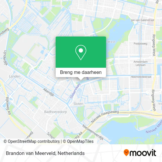 Brandon van Meerveld kaart