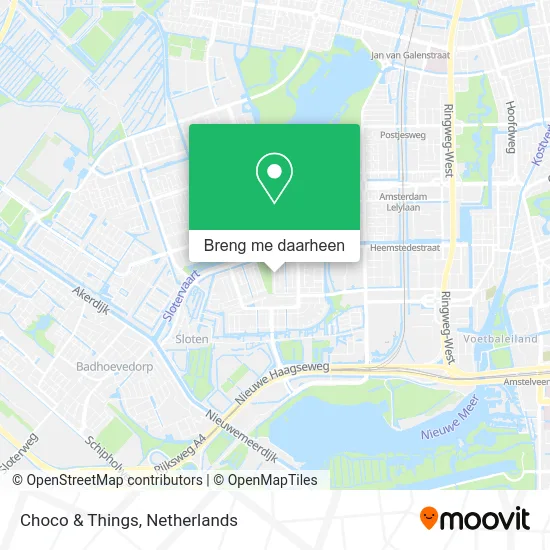 Choco & Things kaart