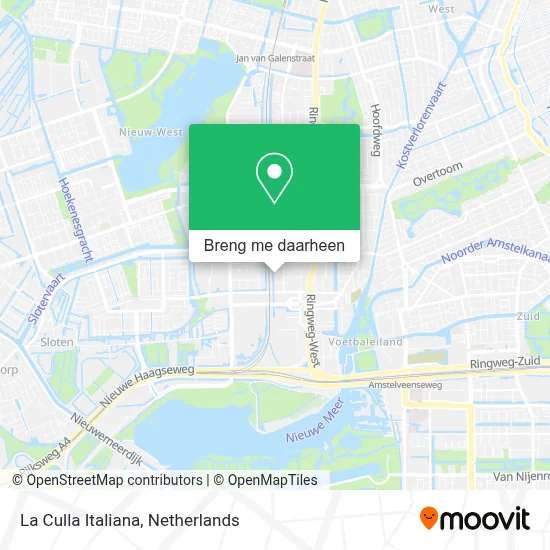 La Culla Italiana kaart