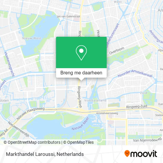 Markthandel Laroussi kaart