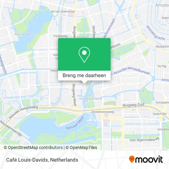 Café Louis-Davids kaart
