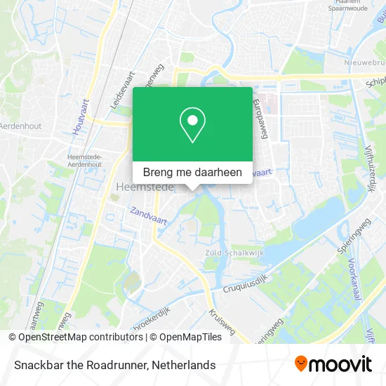 Snackbar the Roadrunner kaart