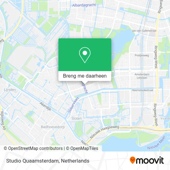 Studio Quaamsterdam kaart