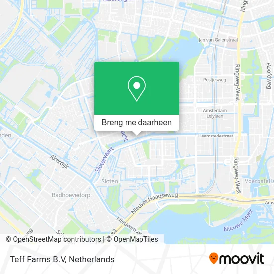 Teff Farms B.V kaart