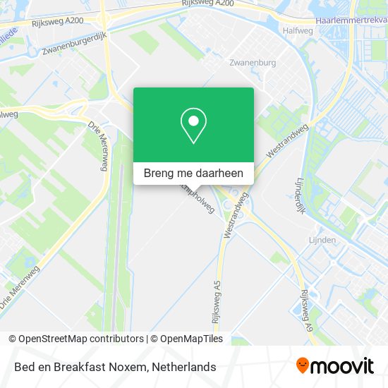 Bed en Breakfast Noxem kaart