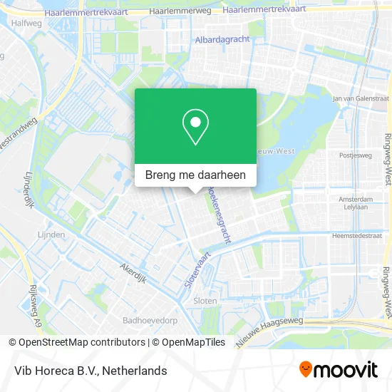 Vib Horeca B.V. kaart