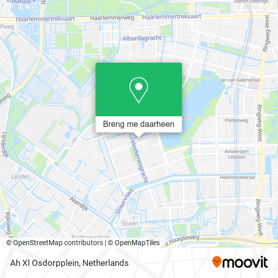 Ah Xl Osdorpplein kaart