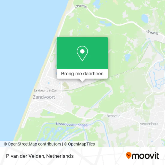 P. van der Velden kaart