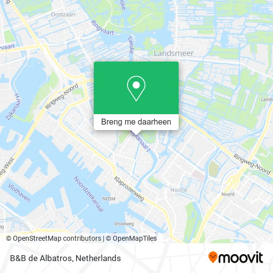 B&B de Albatros kaart