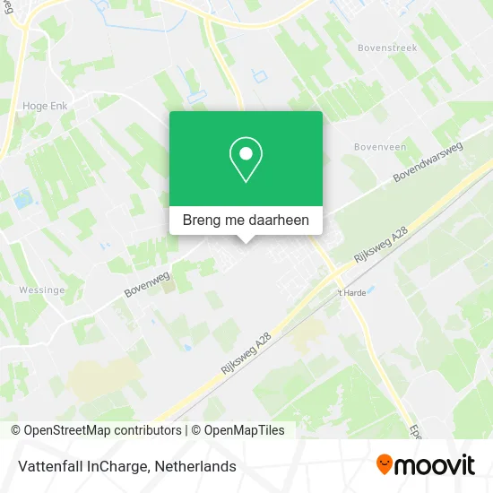 Vattenfall InCharge kaart