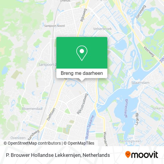 P. Brouwer Hollandse Lekkernijen kaart