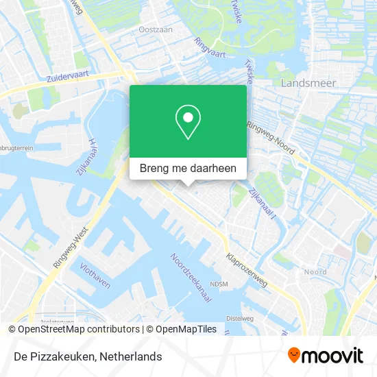 De Pizzakeuken kaart