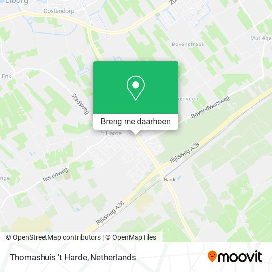 Thomashuis 't Harde kaart