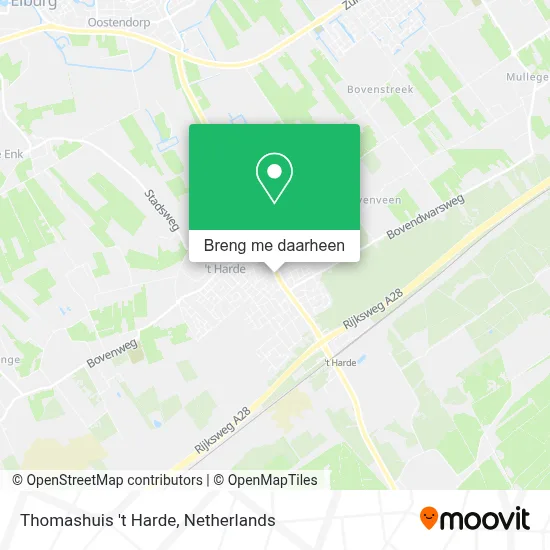 Thomashuis 't Harde kaart