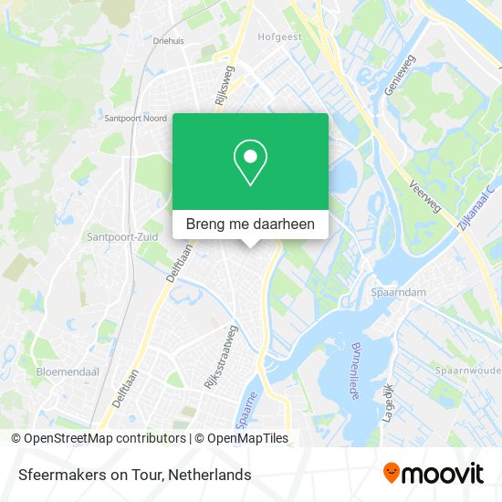 Sfeermakers on Tour kaart