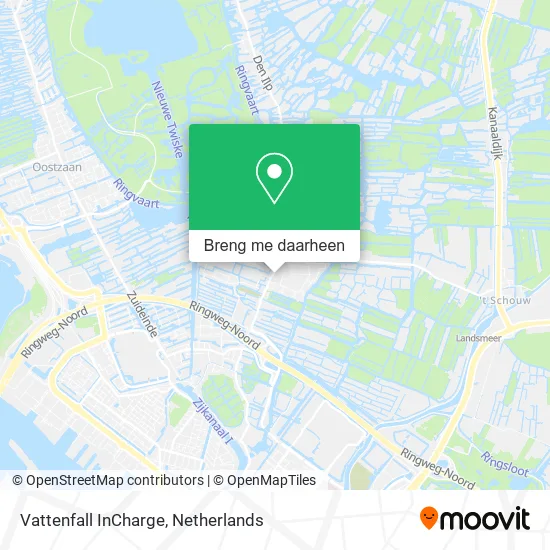 Vattenfall InCharge kaart