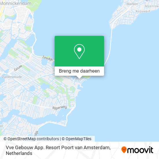 Vve Gebouw App. Resort Poort van Amsterdam kaart