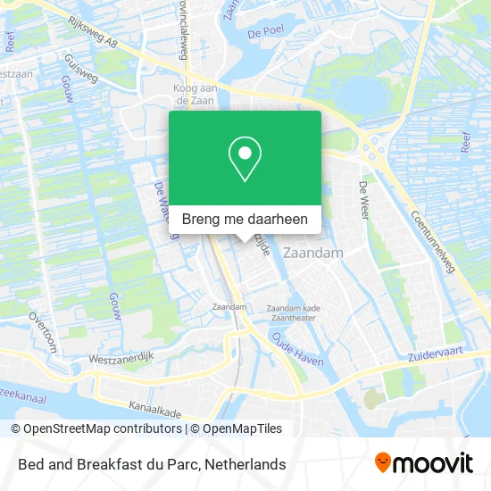 Bed and Breakfast du Parc kaart