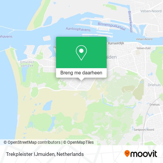 Trekpleister IJmuiden kaart