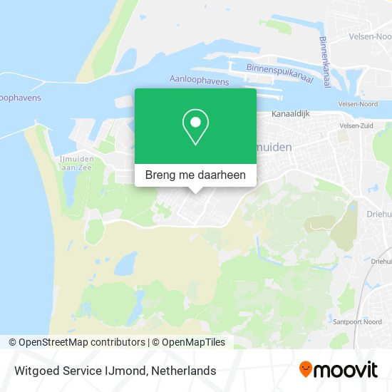 Witgoed Service IJmond kaart